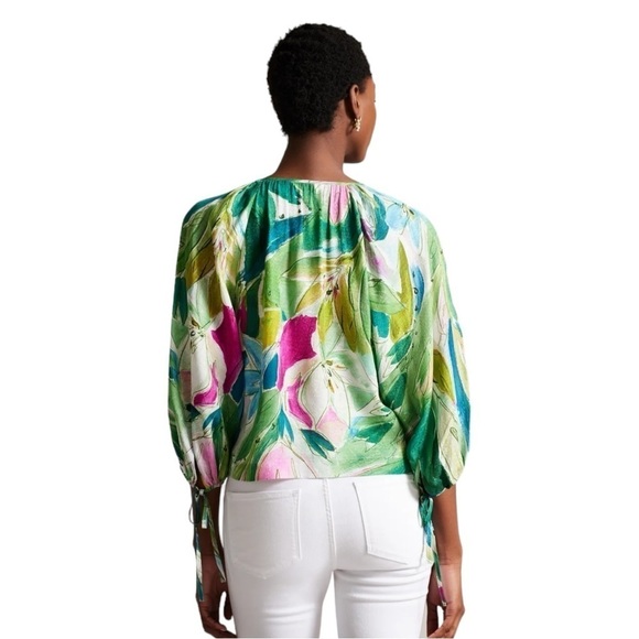 Ted Baker London Raglan Puff Sleeves Blouse  Size 8 US (3 UK) - Picture 7 of 11